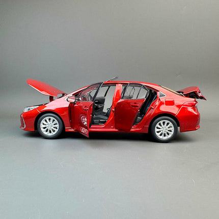 Original Toyota Corolla 12th Gen Red 1:18 Diecast Model Car - detailed die-cast style model