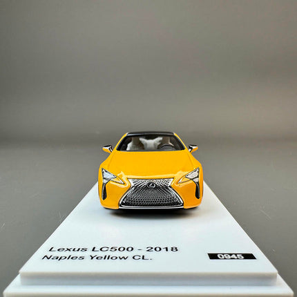 Almost Real Lexus LC500 2018 Yellow 1:64 Diecast Model Car - premium collector scale model