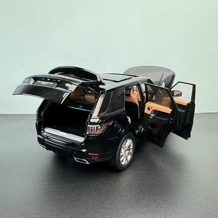 Whelart Land Rover Range Rover Sport Black 1:18 Diecast Model Car - detailed die-cast style model