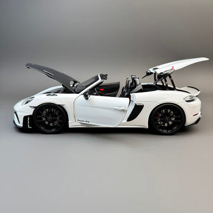 Norev Porsche Spyder RS 718 White 1:18 Diecast Model Car - collector edition scale model