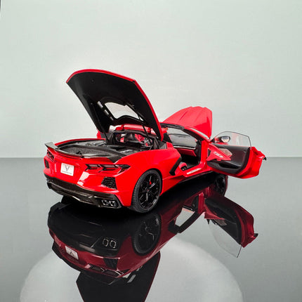 AutoArt Chevrolet Corvette C8 Red 1:18 Diecast Model Car - scale model for display