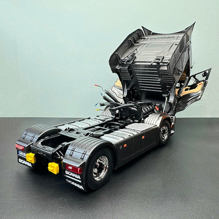 NZG Scania V8 730S 4x2 Grey Zinc Truck 1:18 Diecast Model Truck - premium collector scale model