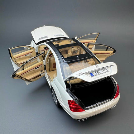 MH Mercedes-Benz S600L W221 1:18 Diecast Model Car - premium collector scale model