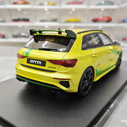 GT Spirit Audi S3 MTM Limited Edition Yellow 1:18 Resin Model Car - hand-finished display model