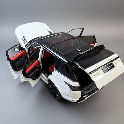Whelart Land Rover Range Rover Sport White 1:18 Diecast Model Car - scale model collectible piece
