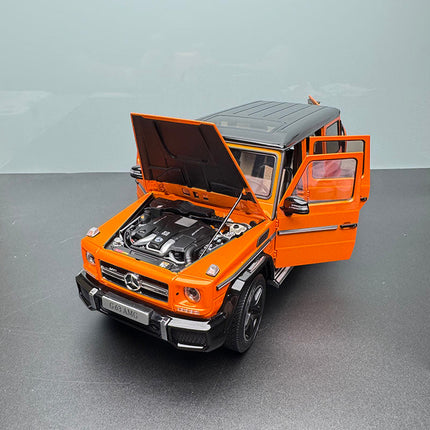 Almost Real Mercedes-Benz G63 2017 Orange 1:18 Diecast Model Car - premium collector scale model