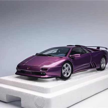 AutoArt For Lamborghini Diablo SE30 Jota Purple Ghost Collection 1:18 Diecast Model Car - scale model for display