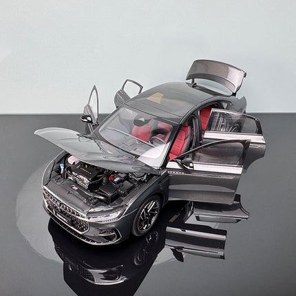 YX Car Model Changan Lincoln Z Gray 1:18 Diecast Model Car - scale model for display