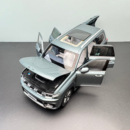 BAIC BJ60 Azure Stone Star Grey Off-Road SUV 1:18 Diecast Model Car - detailed die-cast style model
