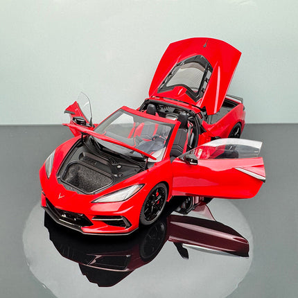 AutoArt Chevrolet Corvette C8 Red 1:18 Diecast Model Car - detailed die-cast style model