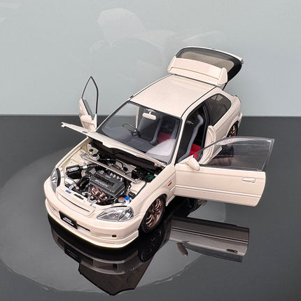 Motorhelix Honda Civic Type R EK9 Mugen Red 1:18 Diecast Model Car - detailed die-cast style model