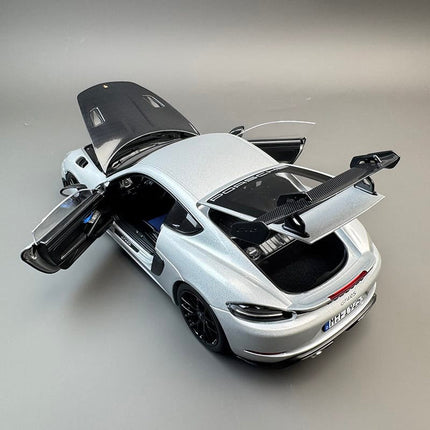 Norev Porsche 911 GT4 RS Silver 1:18 Diecast Model Car - scale model for display