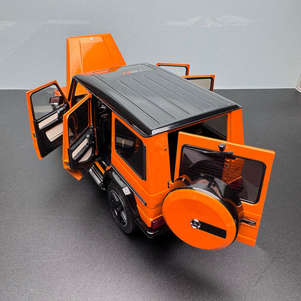 Almost Real Mercedes-Benz G63 2017 Orange 1:18 Diecast Model Car - scale model for display