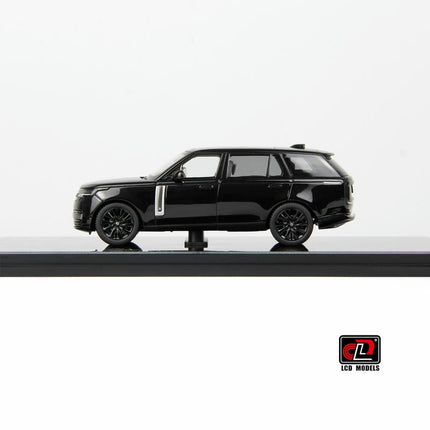 LCD Model Range Rover Black Full-Open With Acrylic Display 1:43 Diecast Model Car - fine detailed model replica