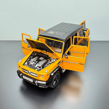 Almost Real Mercedes-Benz G63 AMG 2017 Yellow 1:18 Diecast Model Car - detailed die-cast style model
