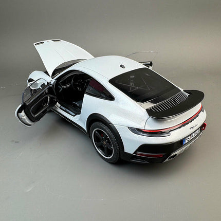 Norev Porsche 911 Dakar 2023 Ice Grey Metallic 1:18 Diecast Model Car - detailed die-cast style model