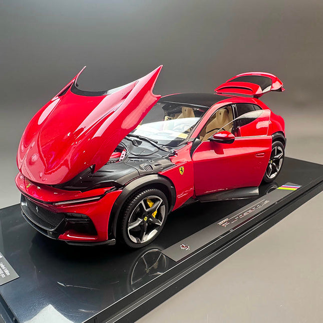 Polistil Ferrari Purosangue FUV Metallic Red 1:18 Diecast Model Car - detailed collector display model