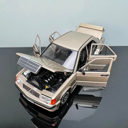 Norev Mercedes-Benz 190E 2.3-16 1984 Gold 1:18 Diecast Model Car - detailed die-cast style model