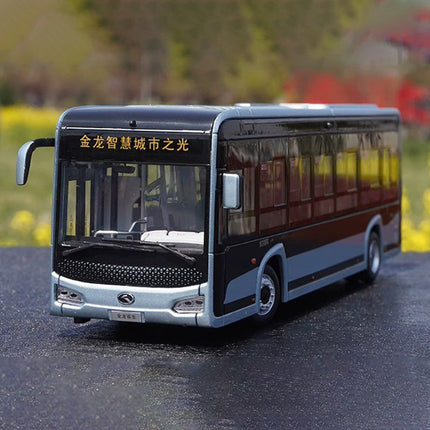 Original Manufacturer King Long XMQ6105G Bus with Lights 1:38 Diecast Model Bus - studio product photo of the scale model