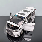 YX Car Model Lexus LM300H LM White 1:18 Diecast Model Car - detailed collector display model