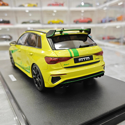 GT Spirit Audi S3 MTM Limited Edition Yellow 1:18 Resin Model Car - detailed model car replica
