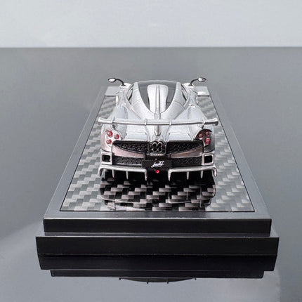 LCD Model Pagani Imola Silver 1:64 Diecast Model Car - detailed die-cast style model