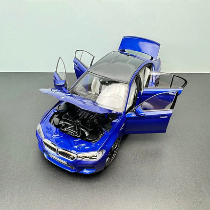 Norev BMW M5 F90 M Power Alpine Blue 1:18 Diecast Model Car - scale model for display