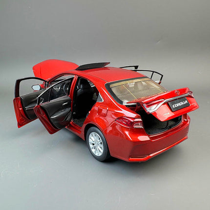 Original Toyota Corolla 12th Gen Red 1:18 Diecast Model Car - collector edition scale model