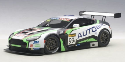 1:18 scale diecast model car, green and black race livery, AUTOart 99A, rear wing spoiler