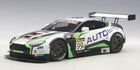 1:18 scale diecast model car, green and black race livery, AUTOart 99A, rear wing spoiler