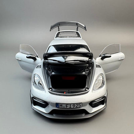 Norev Porsche 911 GT4 RS Silver 1:18 Diecast Model Car - fine detailed model replica
