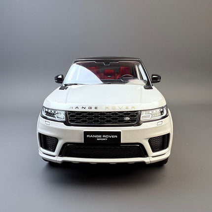 Whelart Land Rover Range Rover Sport White 1:18 Diecast Model Car - collectible scale model car