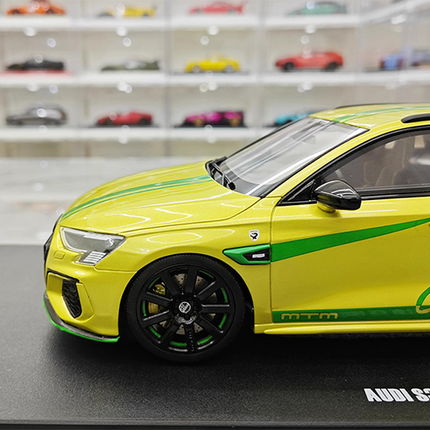 GT Spirit Audi S3 MTM Limited Edition Yellow 1:18 Resin Model Car - collector display piece