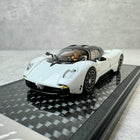 LCD Model Pagani Utopia White 1:64 Diecast Model Car - detailed collector display model