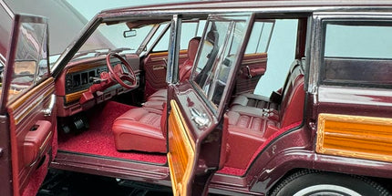 DD Model Jeep Wagoneer 1963 Metallic Red 1:18 Diecast Model Car - detailed model car replica