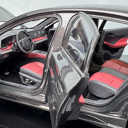 YX Car Model Changan Lincoln Z Gray 1:18 Diecast Model Car - detailed die-cast style model