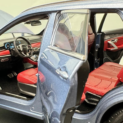 Chery YX Jetour X70 PLUS SUV Blue 1:18 Diecast Model Car - collector edition scale model