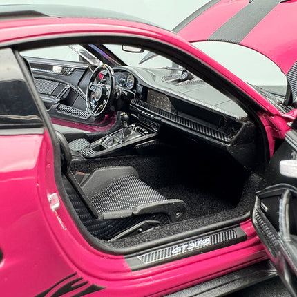 Norev Porsche 911 GT3 RS Rose Red 1:18 Diecast Model Car - collector edition scale model