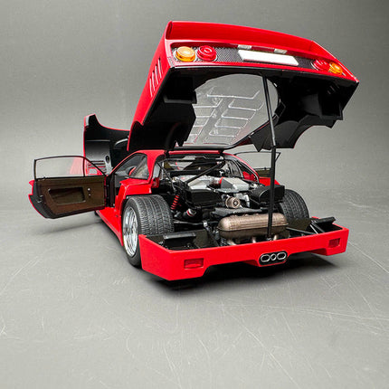 Montage Ferrari F40 Standard Red 1:18 Diecast Model Car - scale model collectible piece