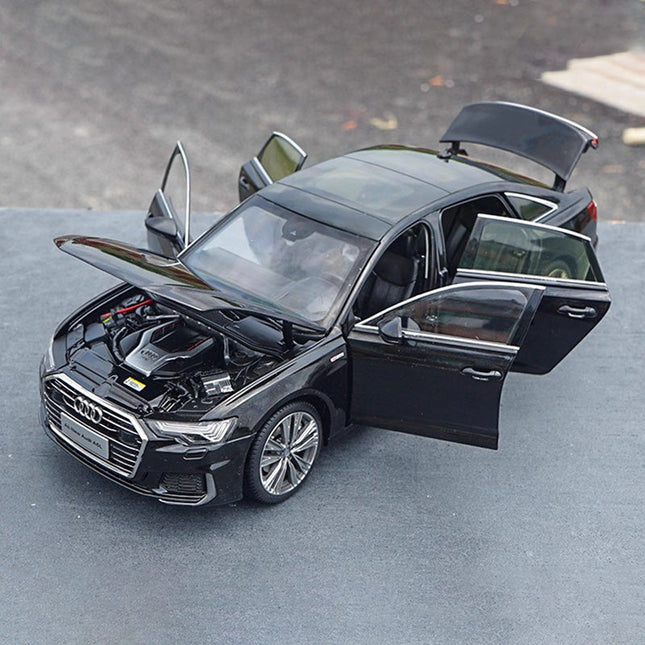Audi Original A6L 2019 Black 1:18 Diecast Model Car - detailed collector display model