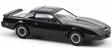 1:18 scale black diecast model car with detailed wheels and tinted windows