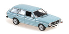 1:18 scale diecast light blue classic station wagon model car with realistic details