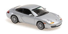 Silver Porsche 911 Carrera diecast model car 1:18 scale, detailed wheels and headlights