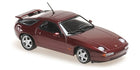 1:18 scale diecast model car, maroon Porsche coupe, detailed exterior, collectible toy