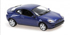 1:43 scale blue diecast model car coupe with detailed wheels and realistic design