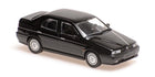Black diecast model car sedan, 1:43 scale, detailed miniature collectible