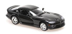 Black diecast model sports car 1:18 scale with detailed wheels and sleek body design