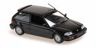 1:18 scale black diecast model car hatchback with detailed interior and sporty design