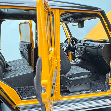 Almost Real Mercedes-Benz G63 AMG 2017 Yellow 1:18 Diecast Model Car - showroom-quality model replica