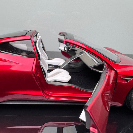YX Car Model Tesla Roadster Red 1:18 Diecast Model Car - collector edition scale model
